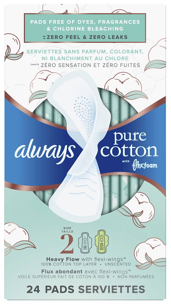 Always Pure Cotton Size 2 Unsc *
