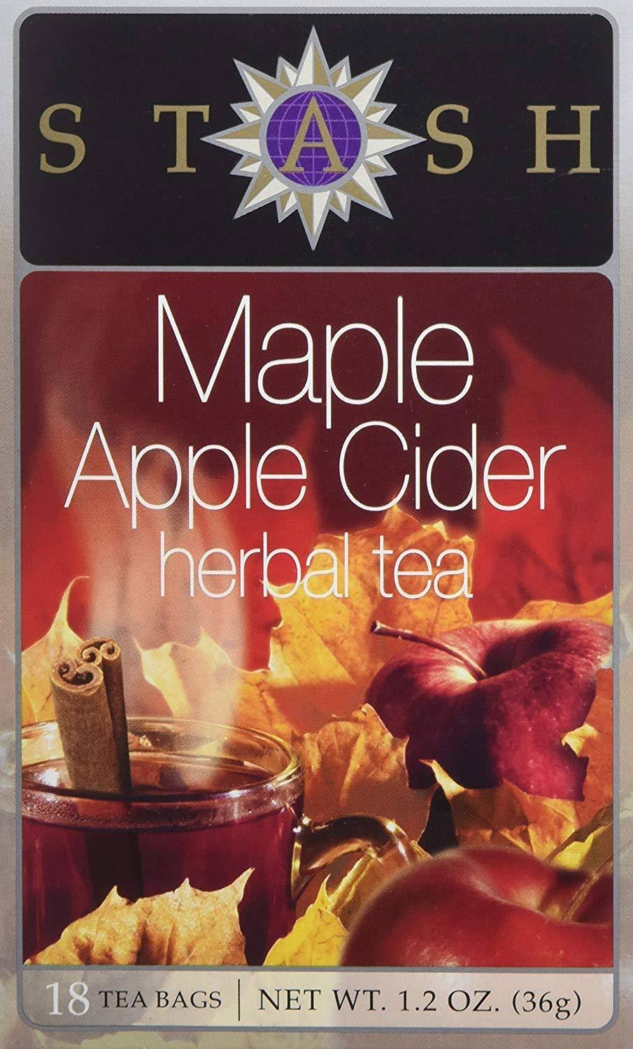 Stash Herbal Tea, Caffeine-Free, Maple Apple Cider, Tea Bags - 18 bags, 36 g