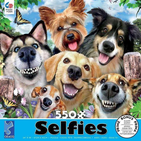 Ceaco - Selfies - Dog Delight - 550 Piece Jigsaw Puzzle