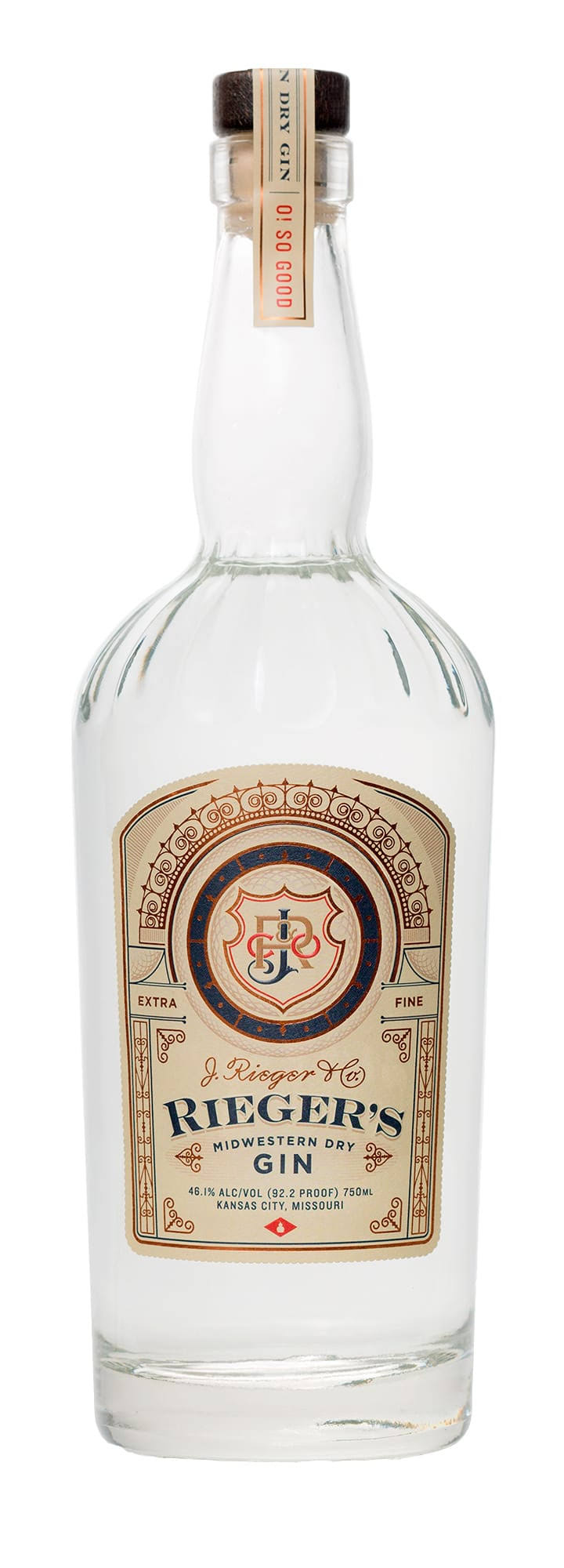 J. Rieger Midwestern Dry Gin - 750 ml