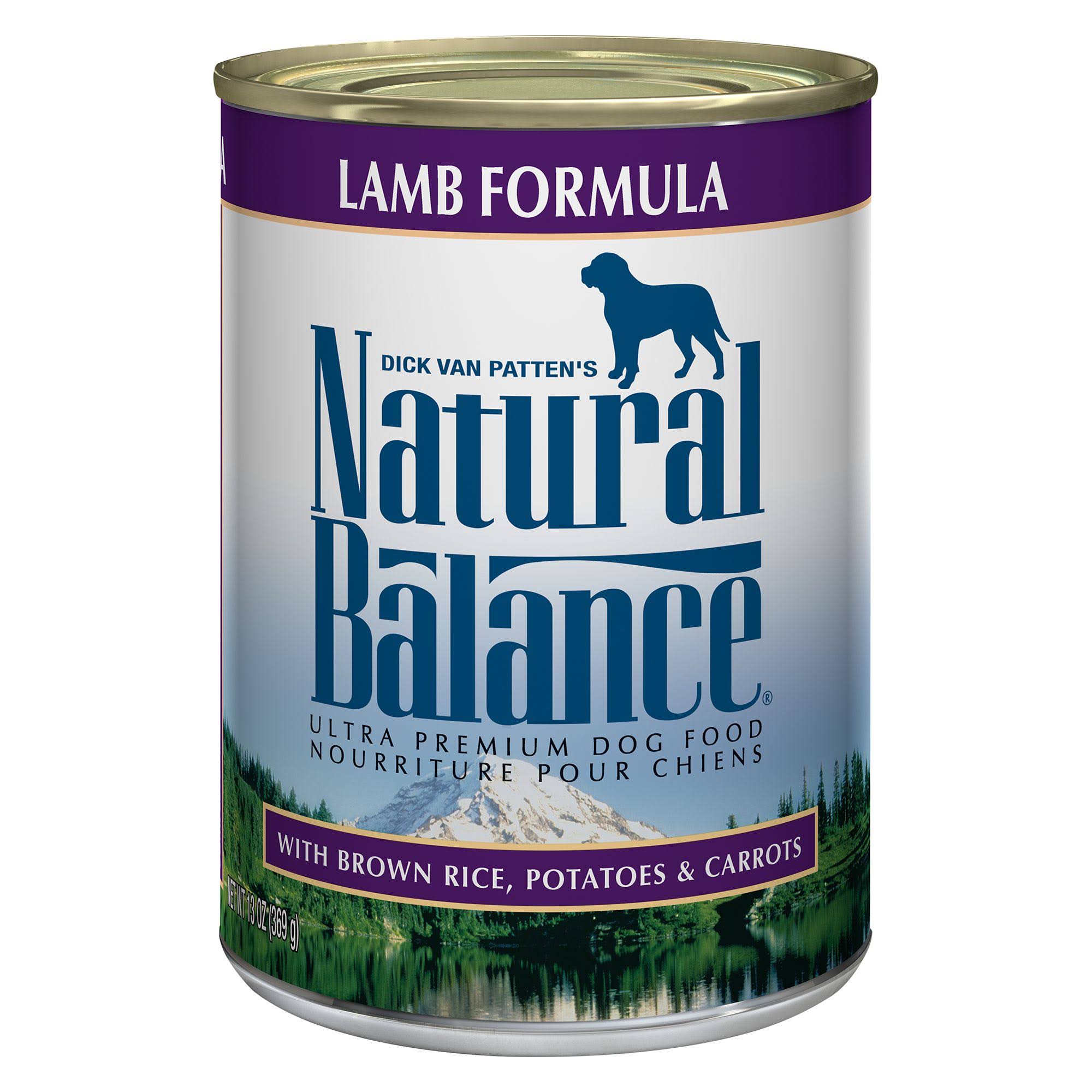 Natural Balance Premium Dog Food - Lamb Formula, 369g