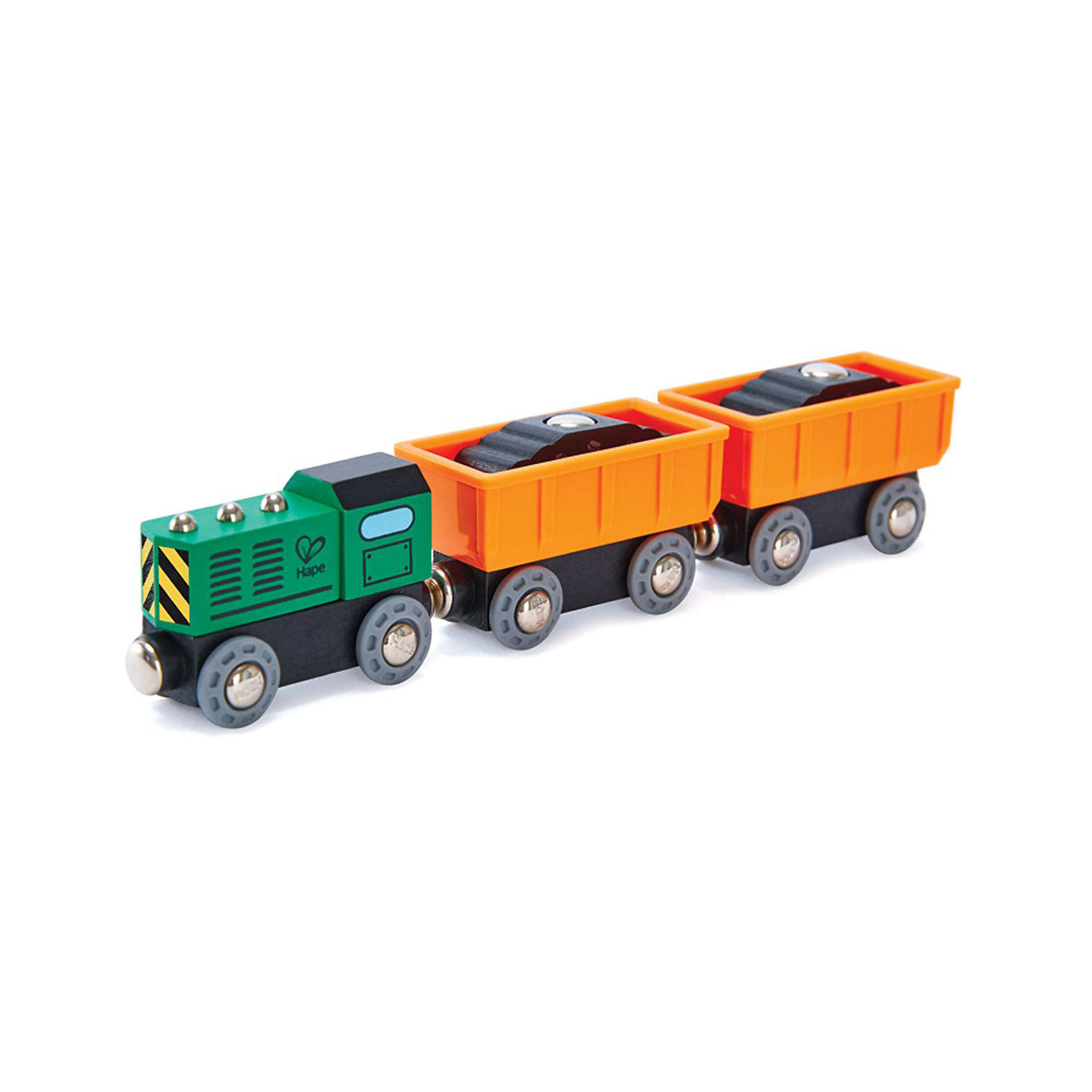 Hape Diesel Freight Train Miniature - 26cm x 16cm x 6cm