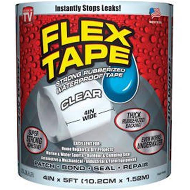 Flex Tape Duct Tape - Clear, 4in x 5ft
