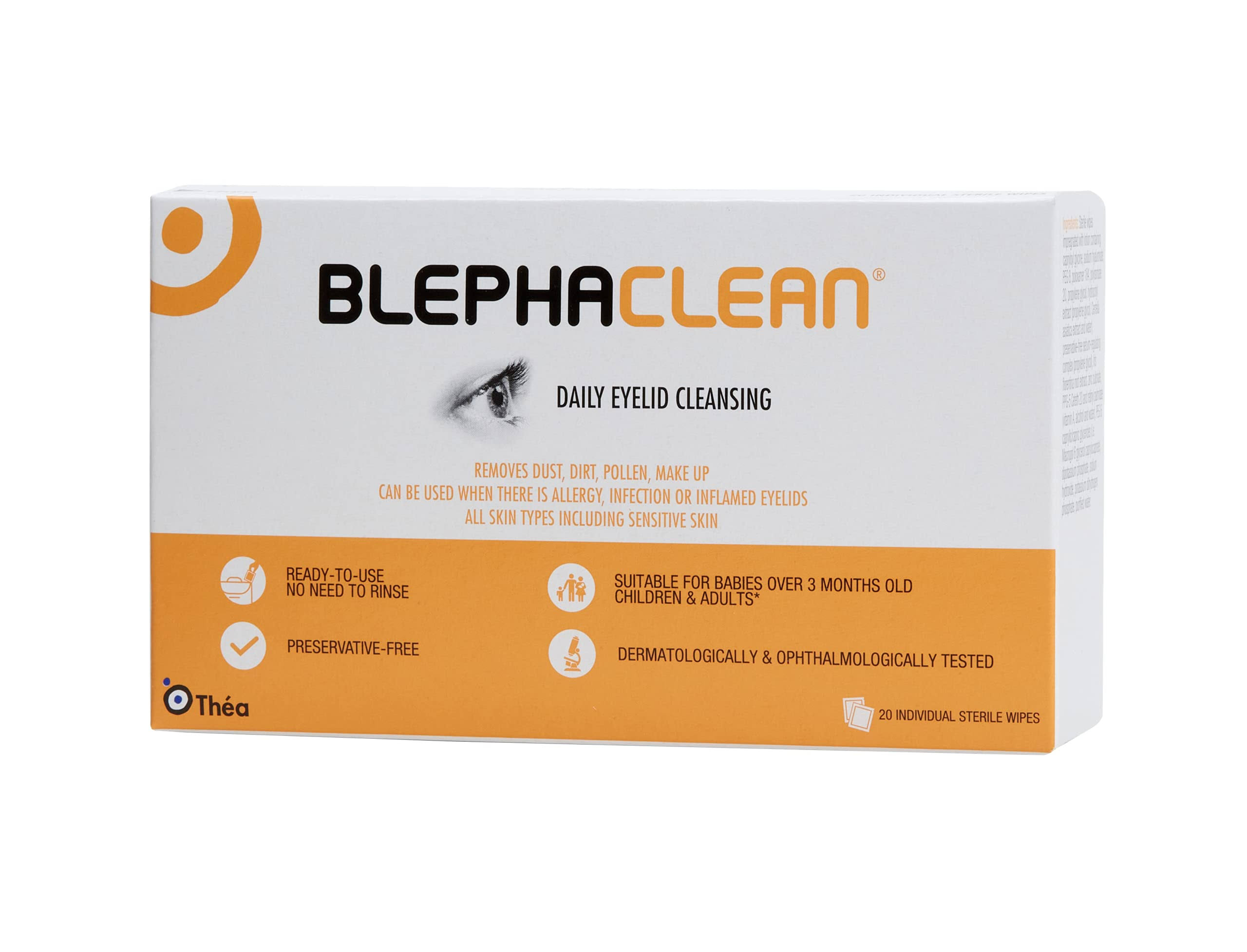 Blephaclean 20 Sterile Eyelid Wipes