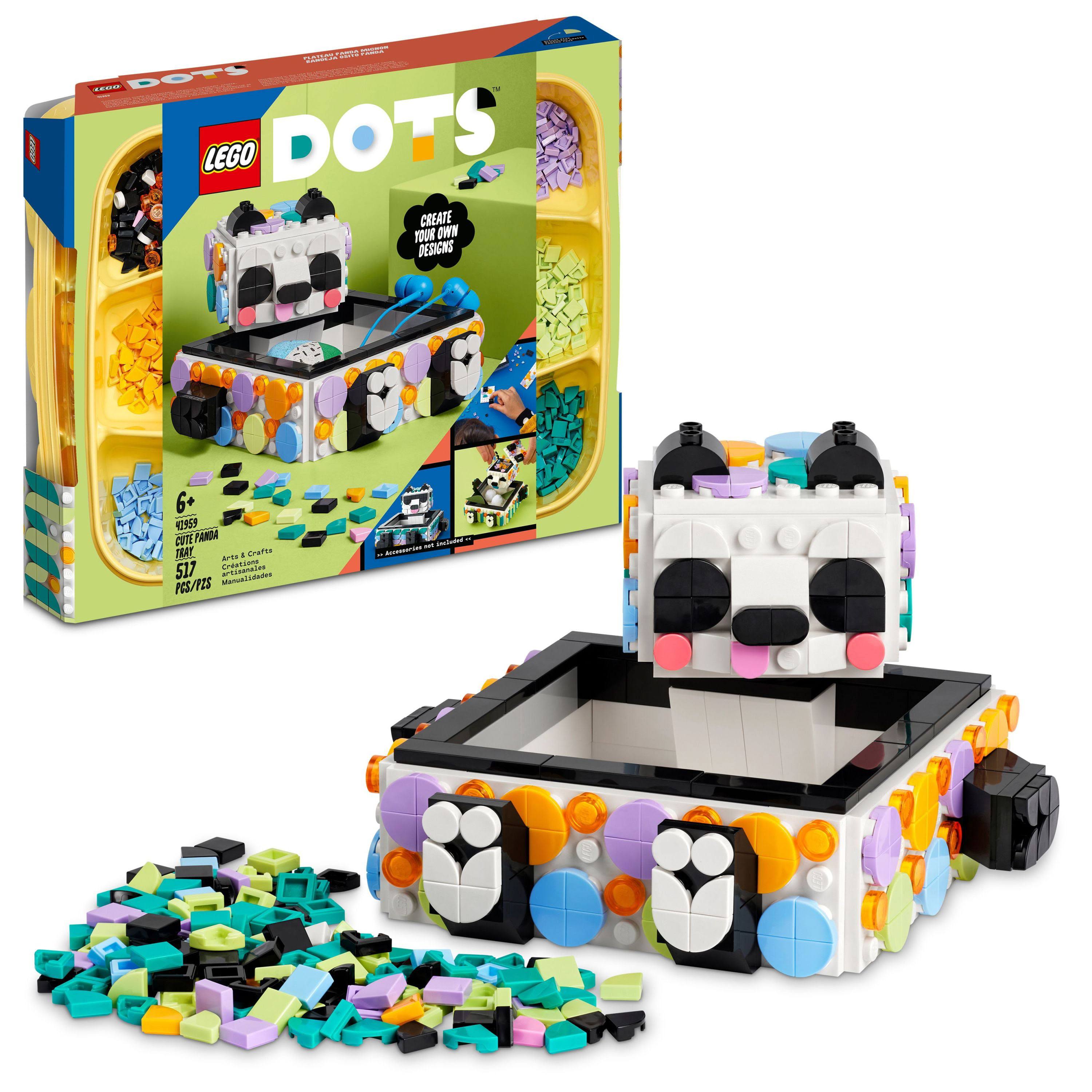 LEGO Dots Cute Panda Tray 41959 DIY Craft Toy Set for Girls, Boys, and Kids...