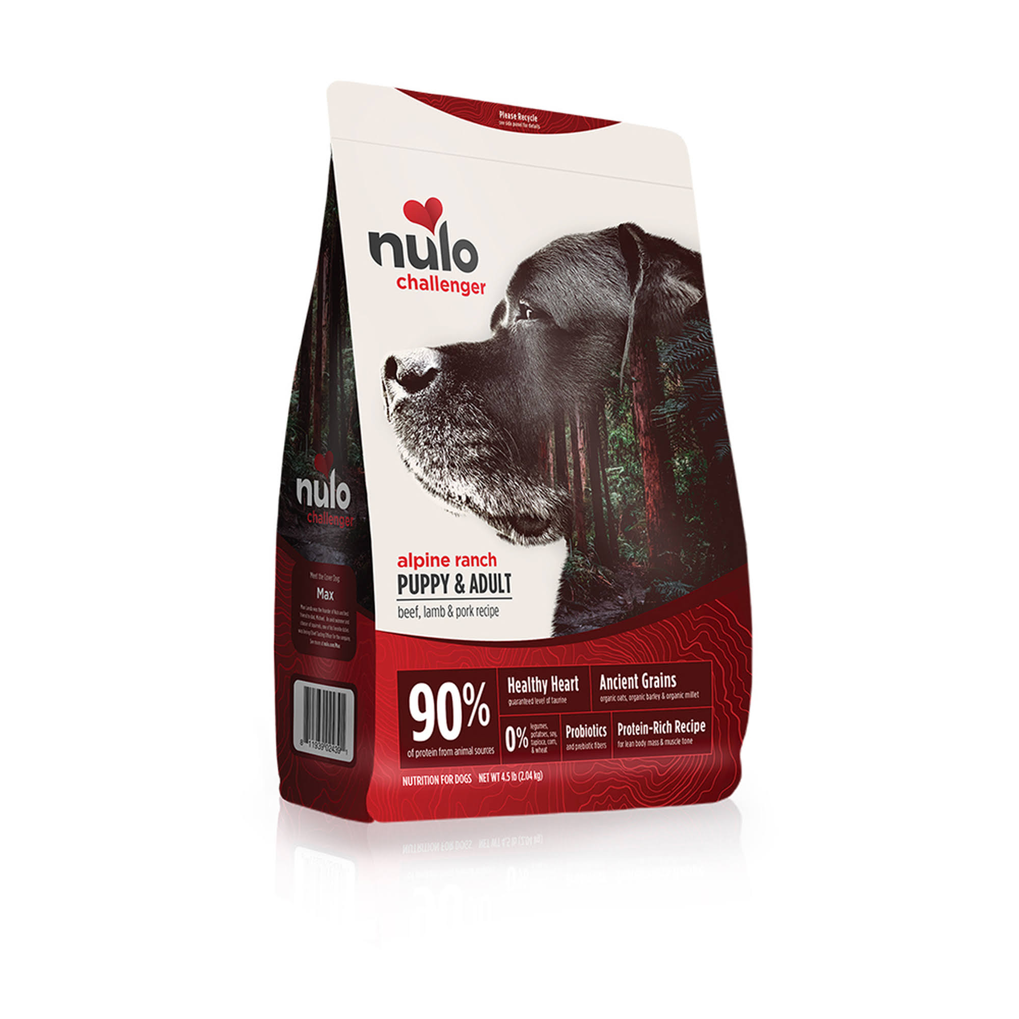 Nulo Challenger Alpine Ranch Beef Lamb & Pork Dry Dog & Puppy Food 4.5lb