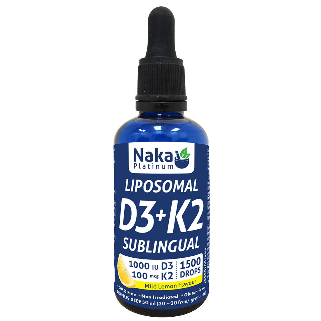 Liposomal D3 + K2 Sublingual Drops (Lemon) – 50ml