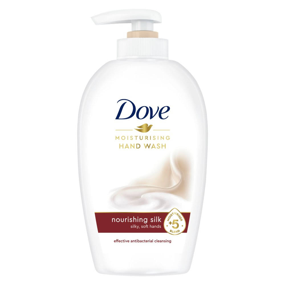Dove Wash Silk - Soap / cream - pump bottle - 250 ml - moisturiser (pack of 12)
