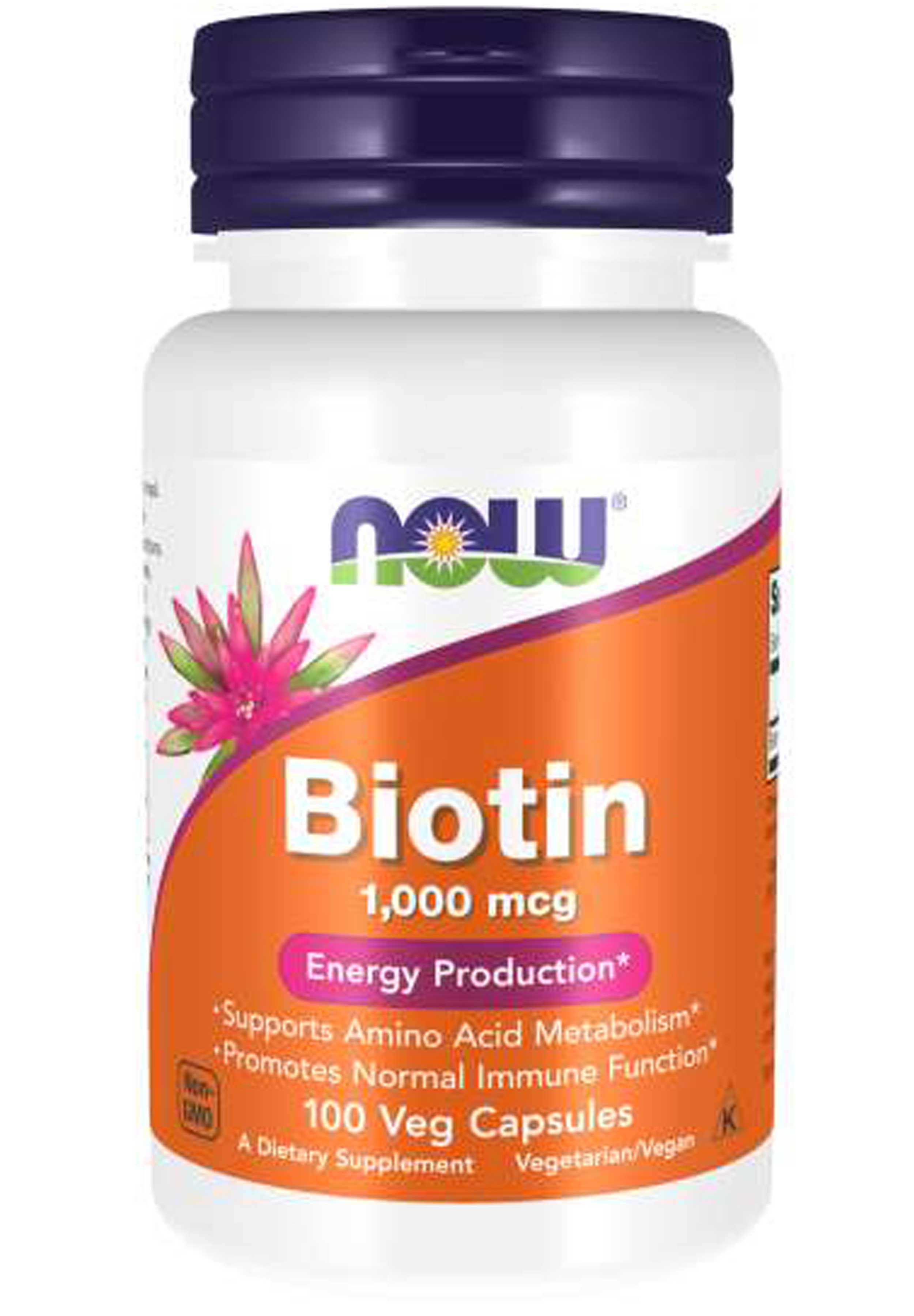 Now Foods Biotin - 1000mcg, 100 Capsules