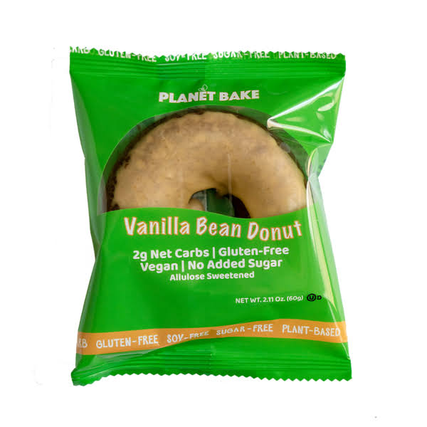 Planet Bake Vanilla Bean Donut Sugar-Free, Gluten-Free, Kosher, Vegan - 60.0 G