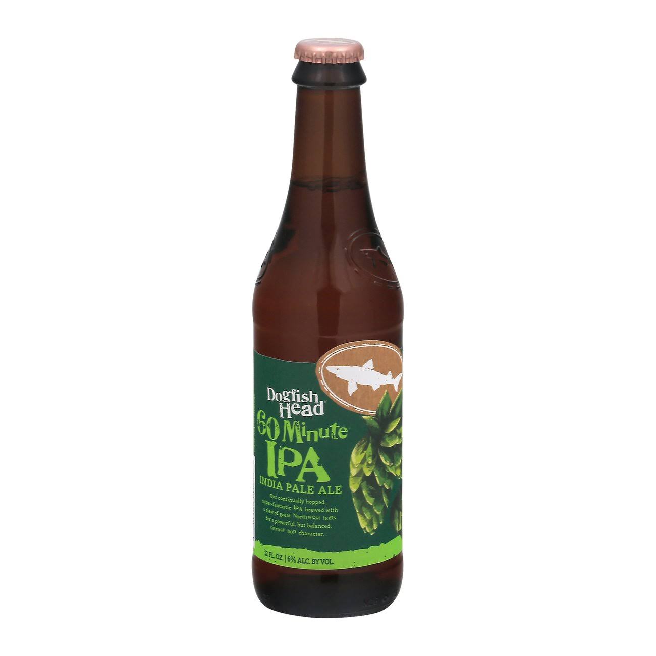 Dogfish Head Beer, India Pale Ale, 60 Minute - 12 fl oz