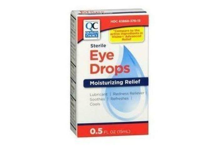 Quality Choice Moisturizing Redness Reliever Eye Drops 0.5 Ounce Each