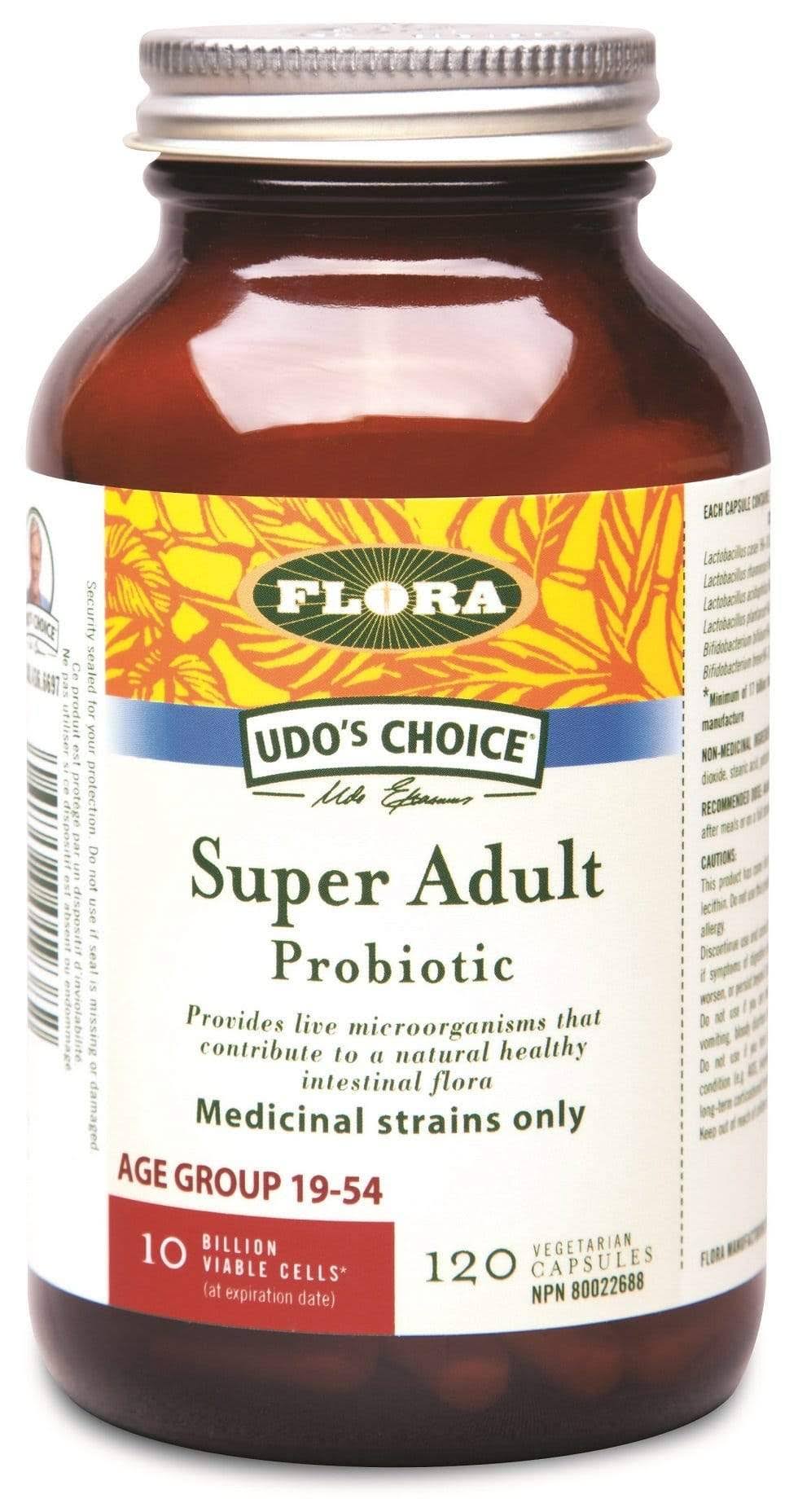 Flora Adult's Probiotic 17 Billion 120 Veggie Caps