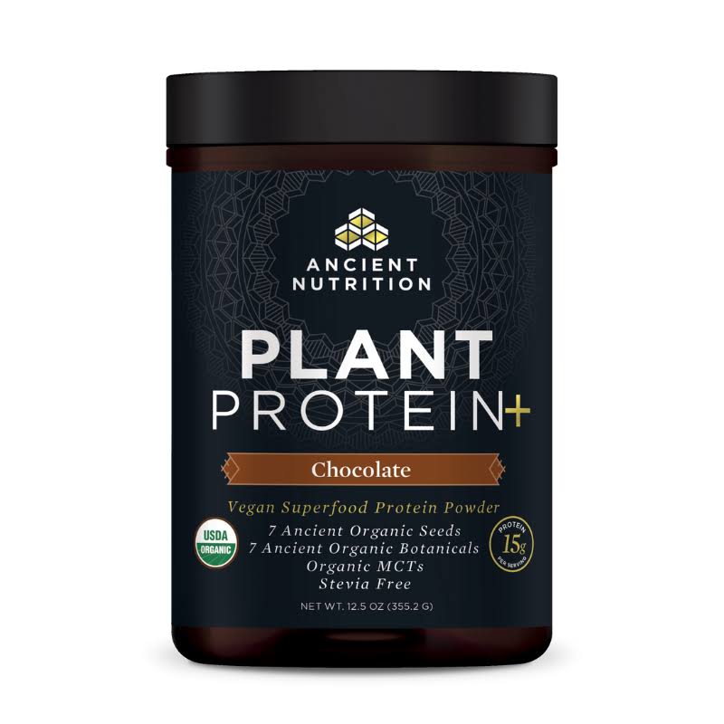Ancient Nutrition Chocolate Plant Protein 12.5 oz