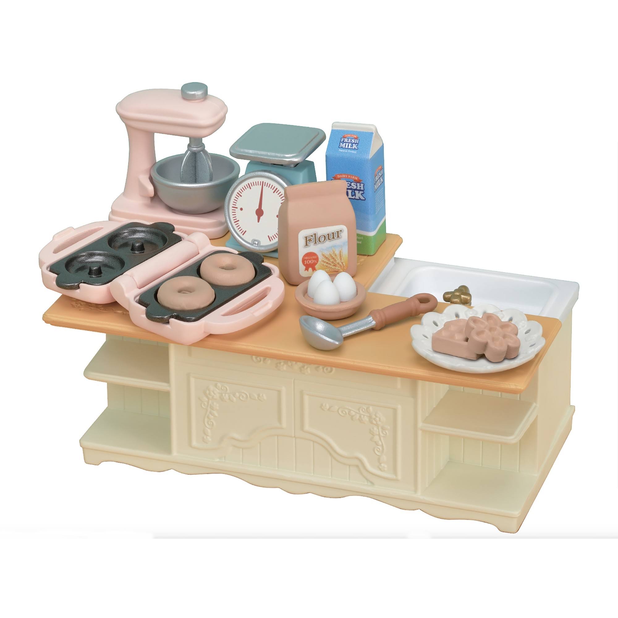 Calico Critters Kitchen Island, Dollhouse Furniture and Accessories