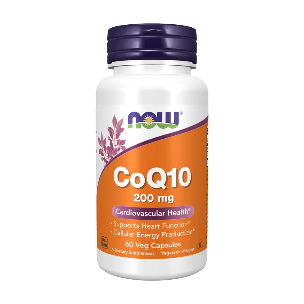 NOW Foods CoQ10 Cardiovascular Health - 200mg, 60 Vcaps