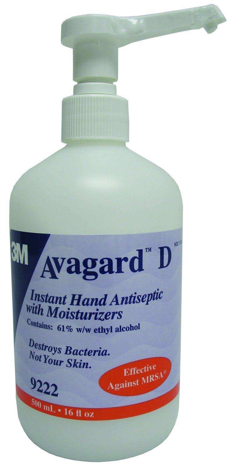 3M Health Care 9222 Instant Hand Sanitizer Antiseptic Pump Bottle, 500