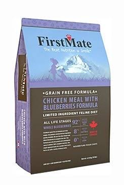 First Mate Adult Cat Dry Food - Chicken Meal & Blueberries, 4.54kg