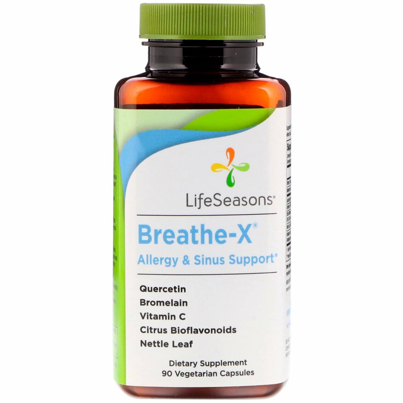 Life Seasons Breathe X Sinus Support Dietary Supplement - 90 Vegicaps