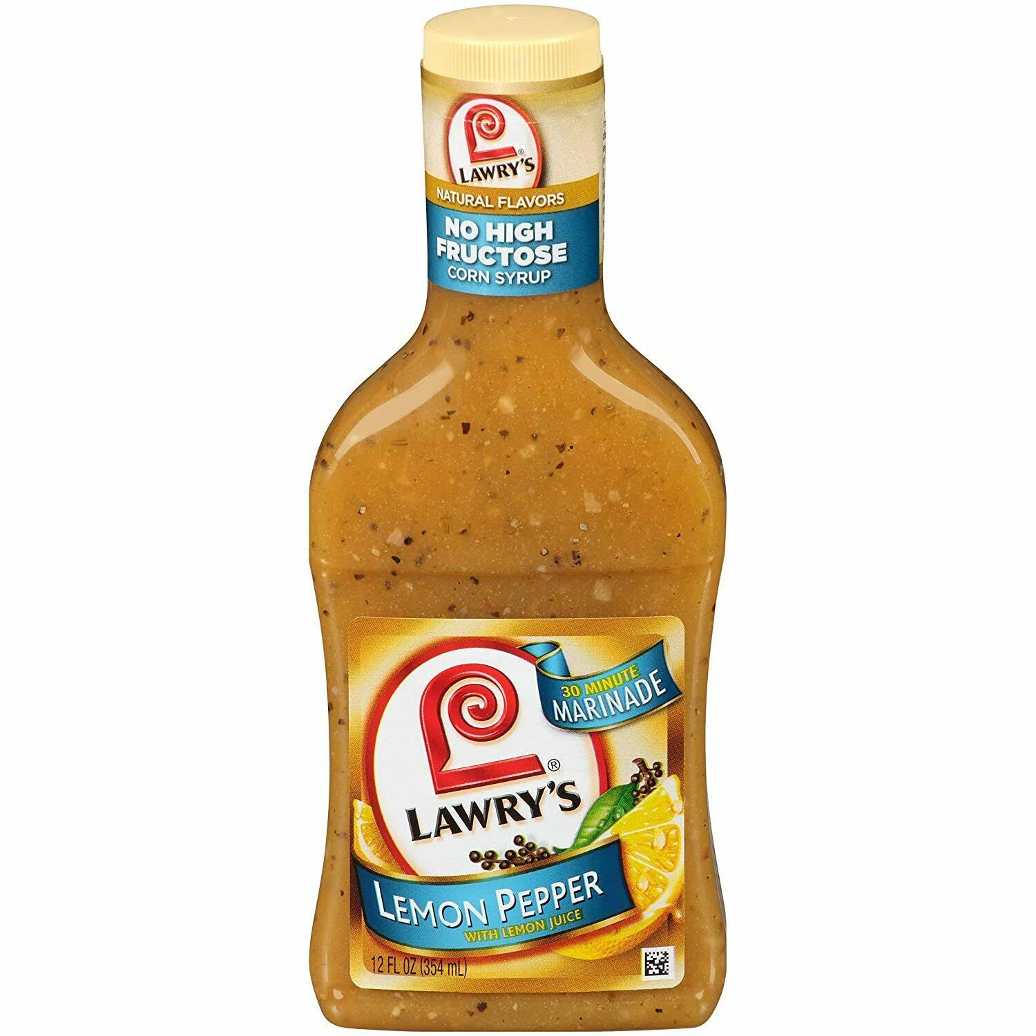 Lawry's Lemon Pepper With Lemon Marinade - 12 oz
