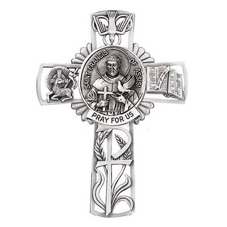 Jeweled Cross Jc-9702-e St. Francis of Assisi Wall Cross