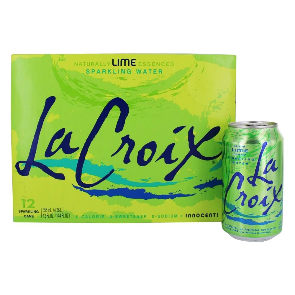 La Croix Sparkling Water - Lime, 12 Cans