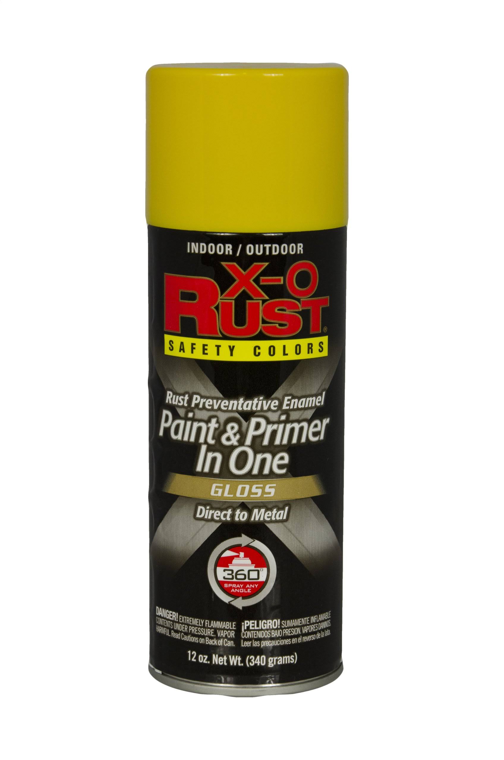 Anti-rust Enamel Paint & Primer, Safety Yellow Gloss, 12-oz. Spray