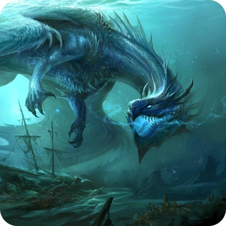 GamerMats: Dragon Art Coaster - 'Dragon from The Depths'