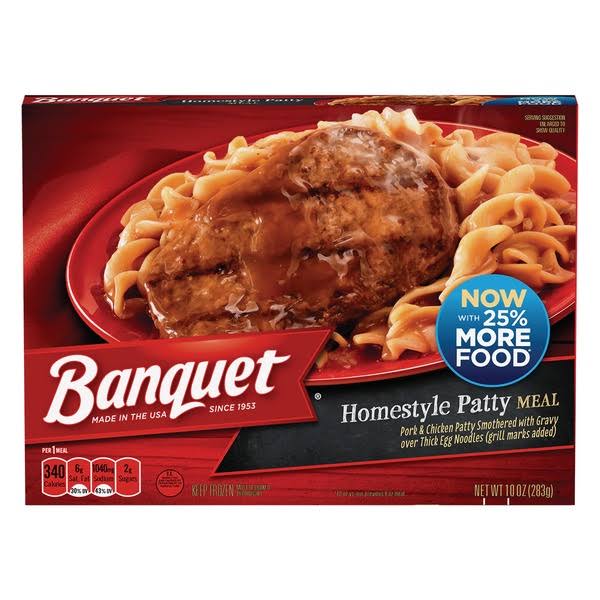 Banquet Homestyle Patty Meal - 10 oz