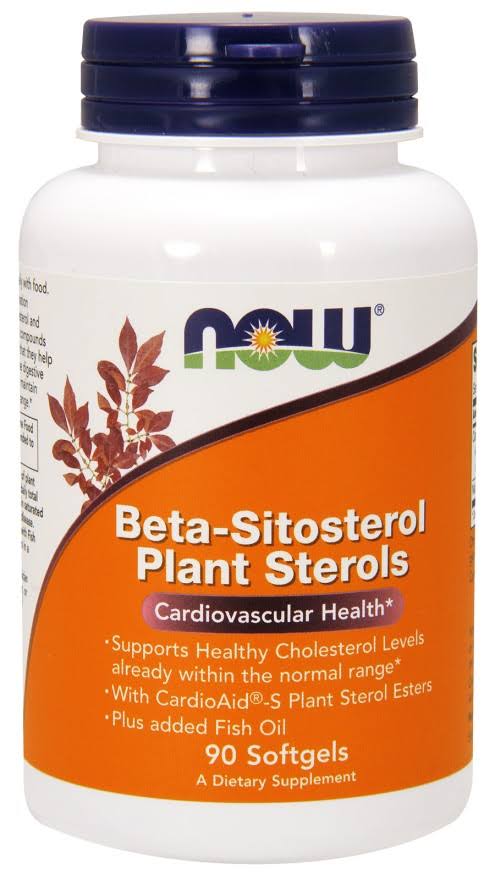 Now Beta Sitosterol Plant Sterols Cardiovascular Supplement - 90 Softgels