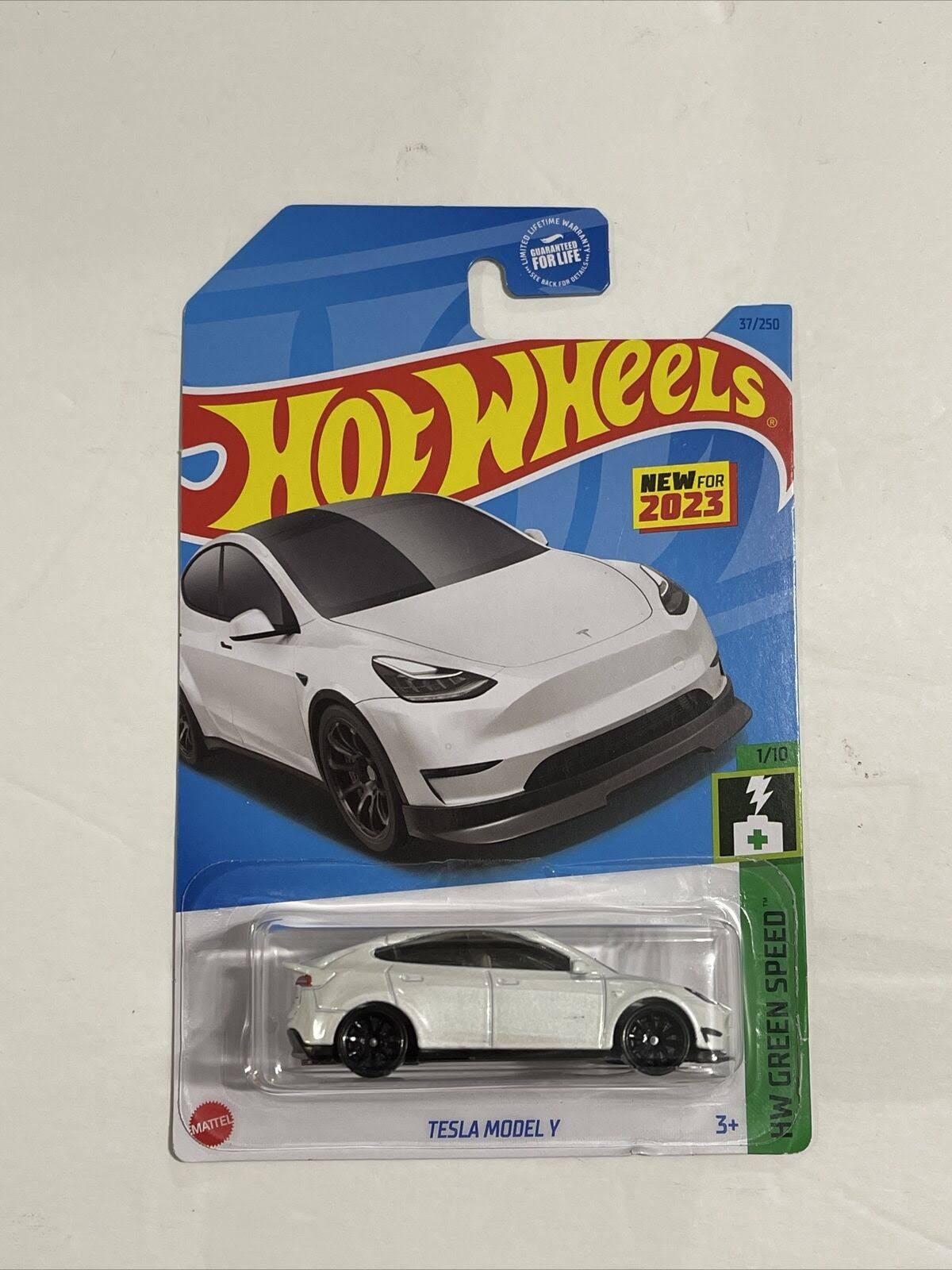 Hot Wheels White Tesla Model Y EV Car 37 2023