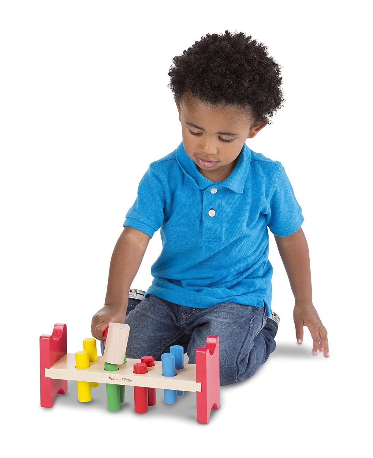 Melissa and Doug Deluxe Pounding Bench Toddler Toy