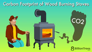 Woodburner stove reducing carbon footprint