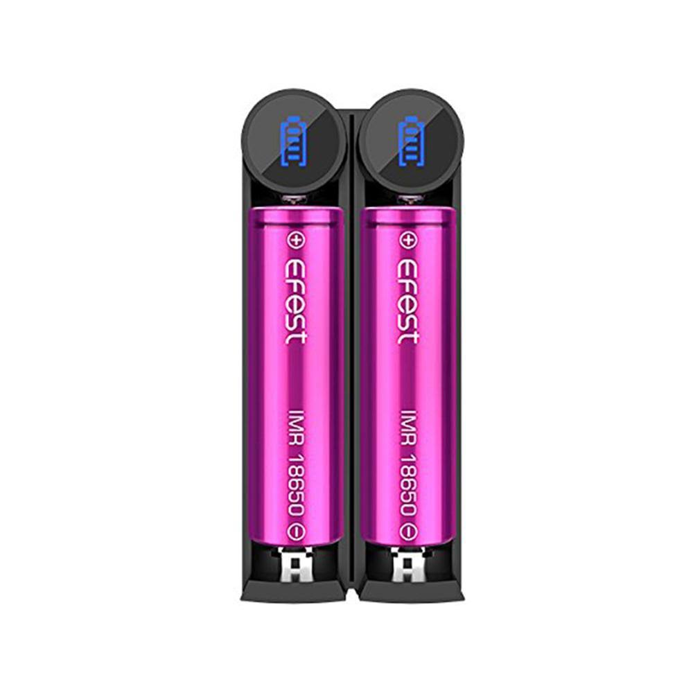 Genuine Efest K2 USB Slim Battery Charger - 1A, Two-Slot