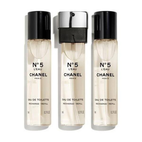 Chanel - No 5 - Mini Twist and Spray - Eau de Parfum - Spray - 3 x 0.2 oz -
