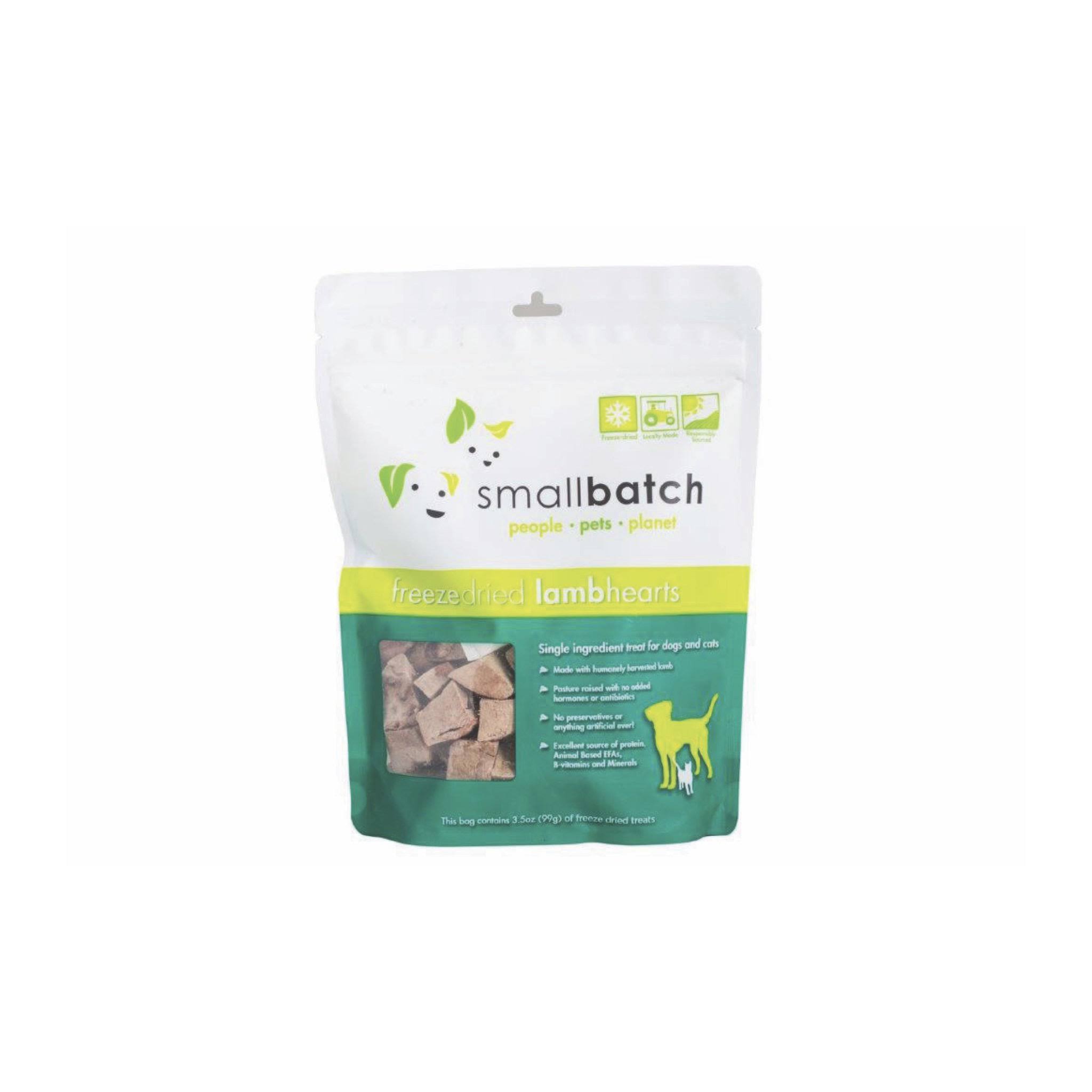 Smallbatch Freeze Dried Heart Treats, Lamb / 3.5 oz