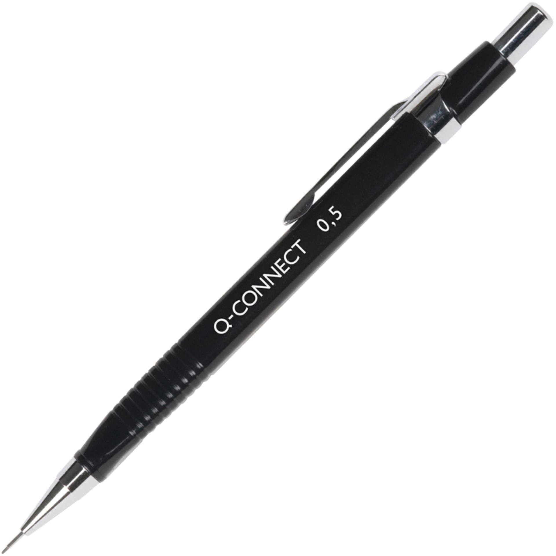 Q Connect Automatic Clutch Pencil with Built-In Eraser and Pocket Clip