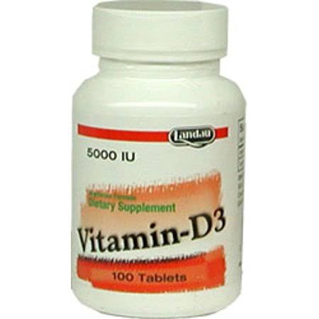 Landau Kosher Vitamin D3 Tablets - 5000iu, x100