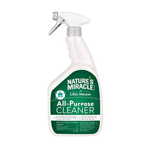 Nature's Miracle Brand For Life's Messes All Purpose Cleaner, 32 oz Trigger Spray, Destroys 99.9% of Bacteria (P-98240)