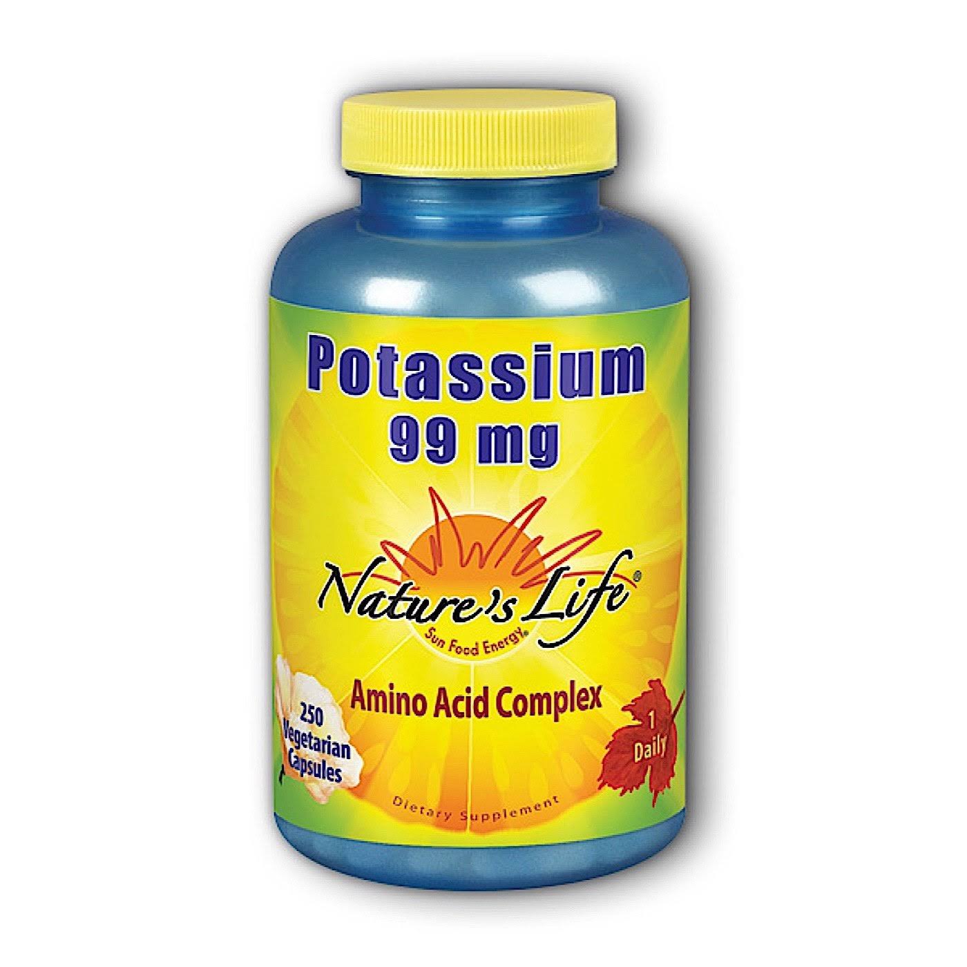 Nature's Life Potassium Dietary Supplement - 250 Capsules