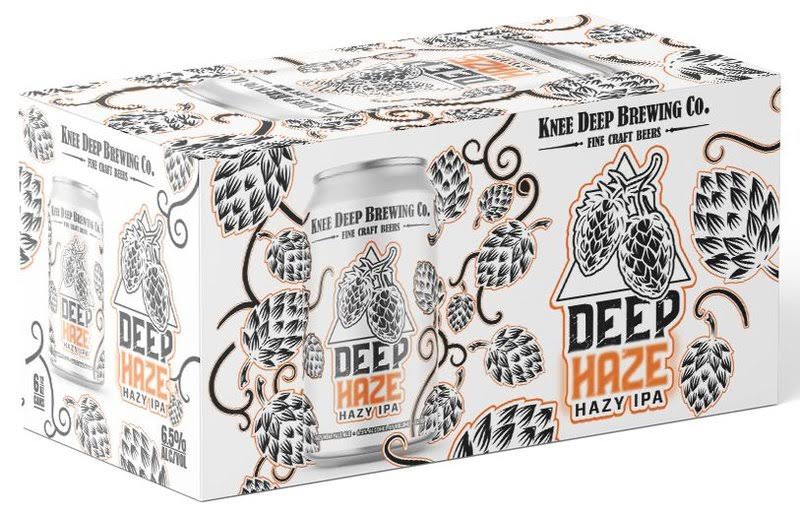 Knee Deep Brewing Co. Beer, Deep Haze Hazy IPA - 6 cans [12 oz]