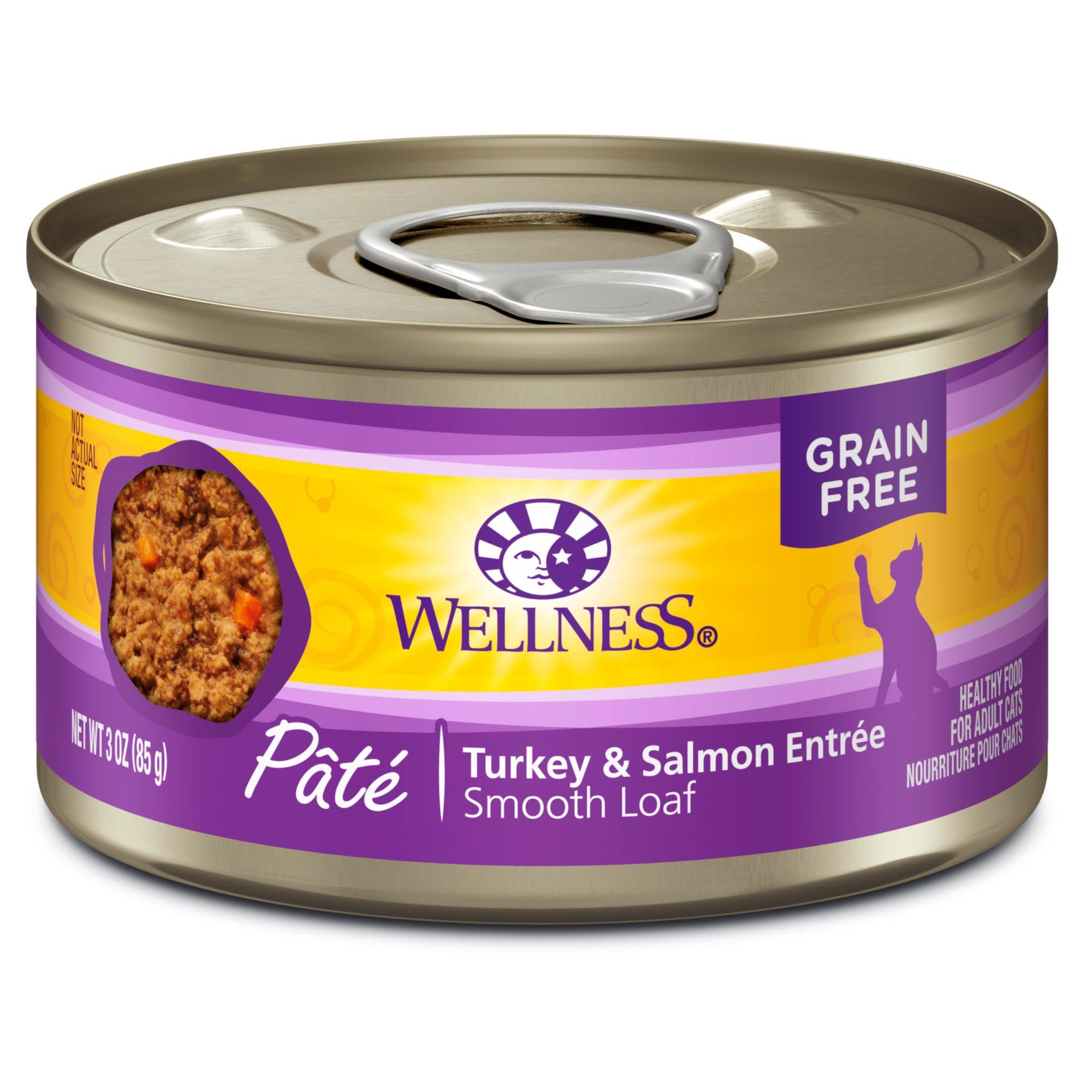 Wellness Adult Cat Wet Food - Turkey & Salmon, 3oz