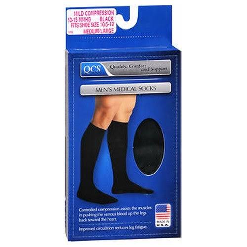 Scott Specialties Mens Mild Support Compression Socks - Black, Medium and Large