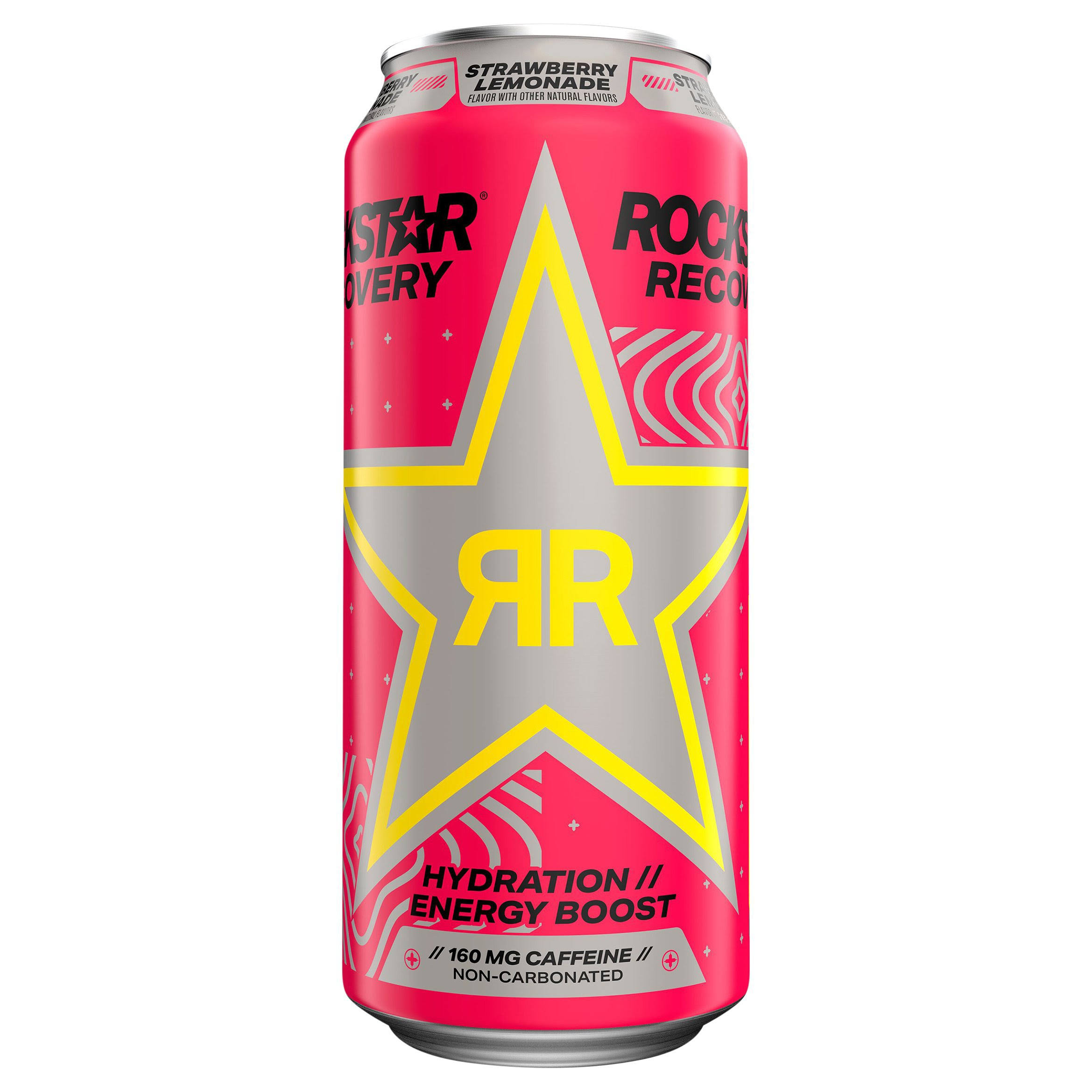 Rockstar Recovery Energy Drink Strawberry Lemonade 16 fl oz Can