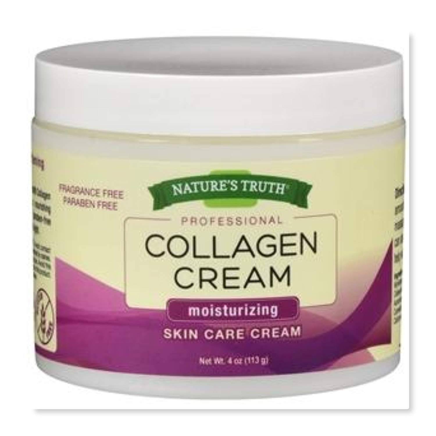 Natures Truth Professional Collagen Cream Skin Care Cream, 4 Ounce