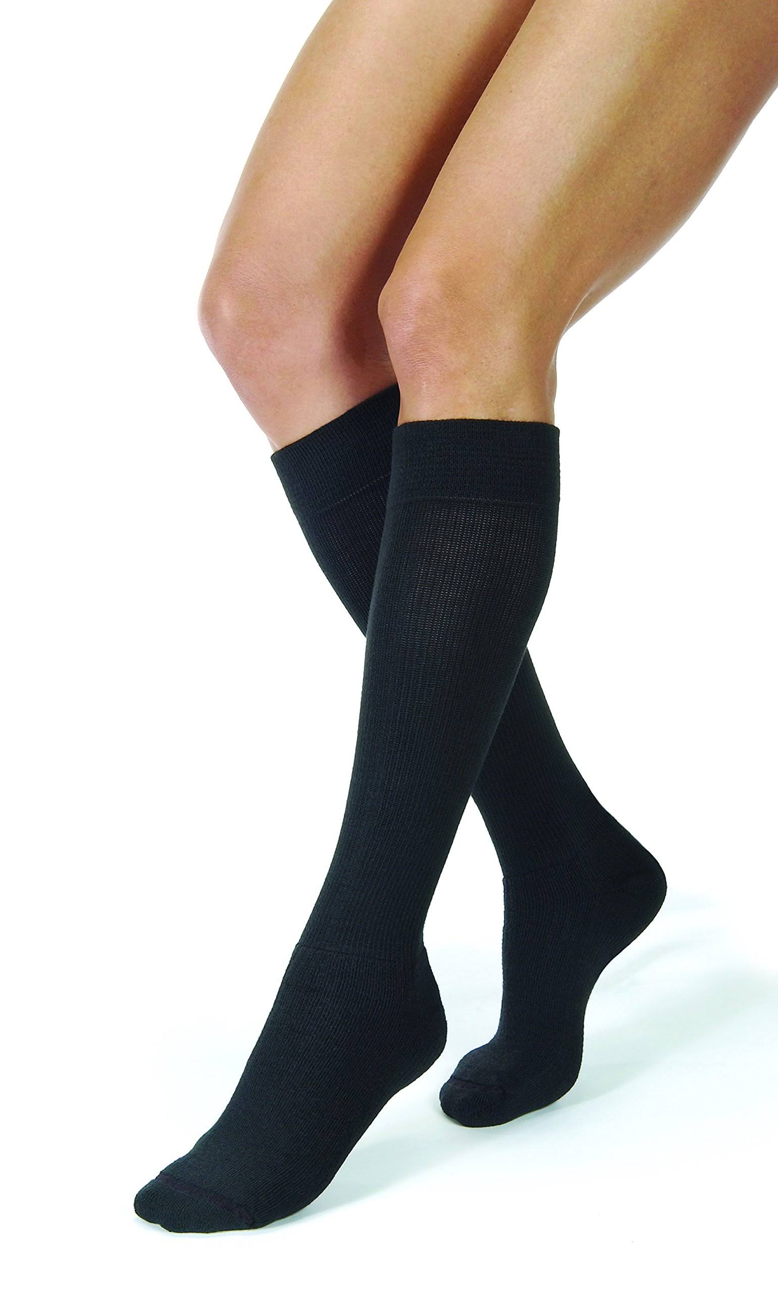 BI110494 - Bsn Jobst JOBST ActiveWear Knee-High Firm Compression Socks - Medium, Cool Black