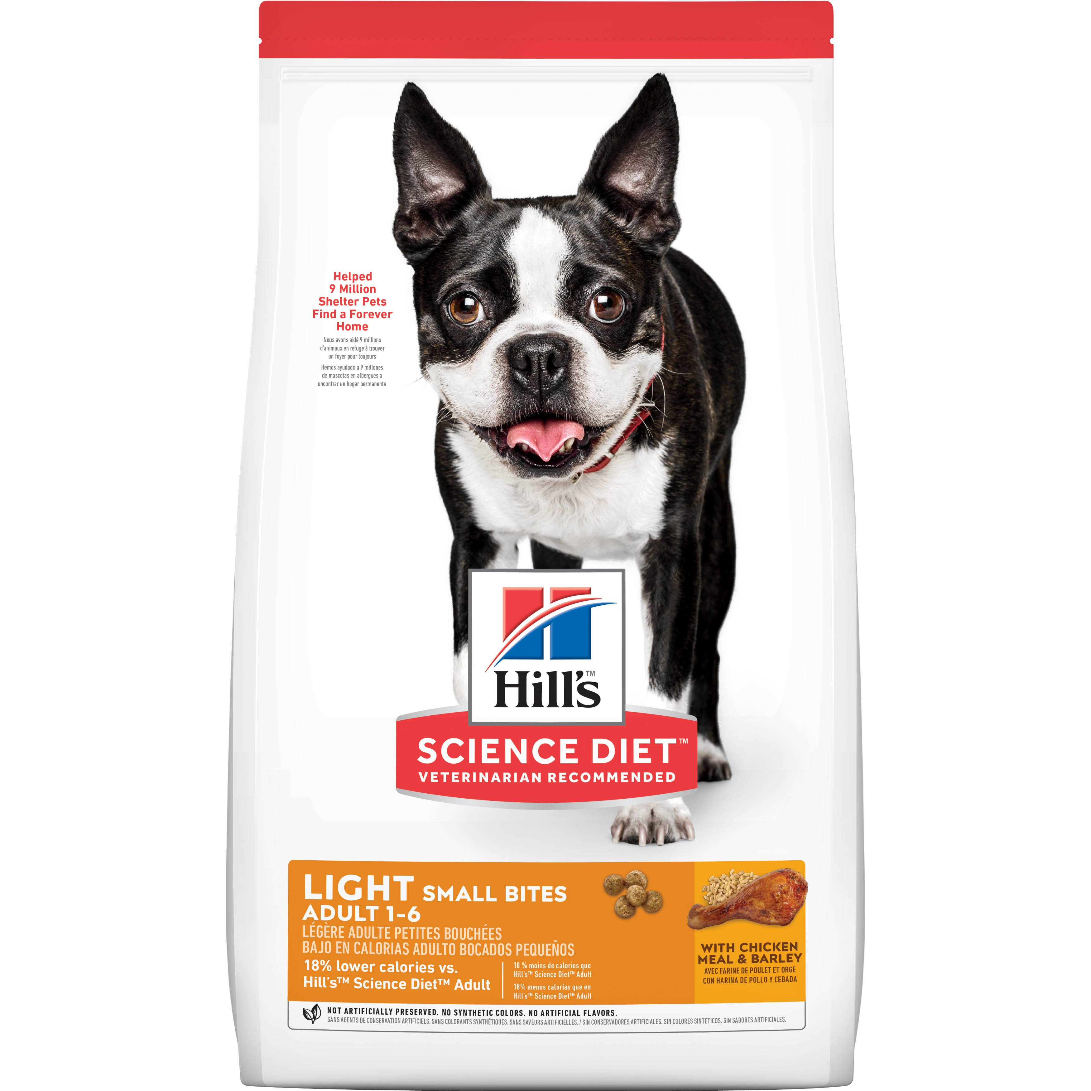 Hill's Science Diet Adult Light Small Bites Chicken Meal and Barley Dry Dog Food - 5lb