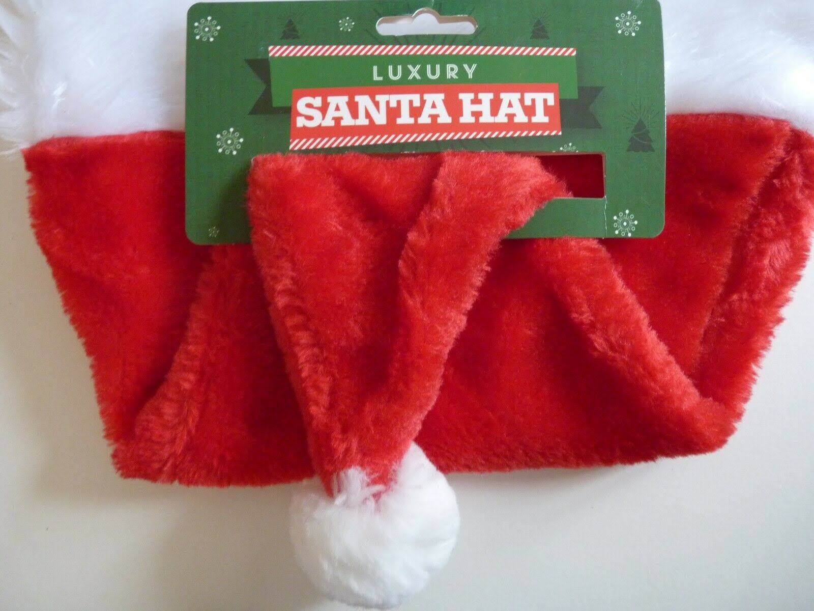 Christmas Santa Hat Luxury Bobble Hat