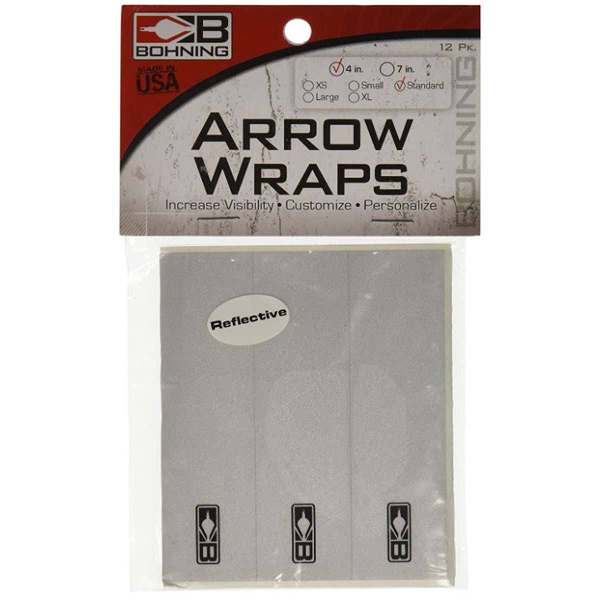 Bohning Blazer 4" Arrow Wrap - 13 Pk - Reflective - Xs - North 40 Outfitters