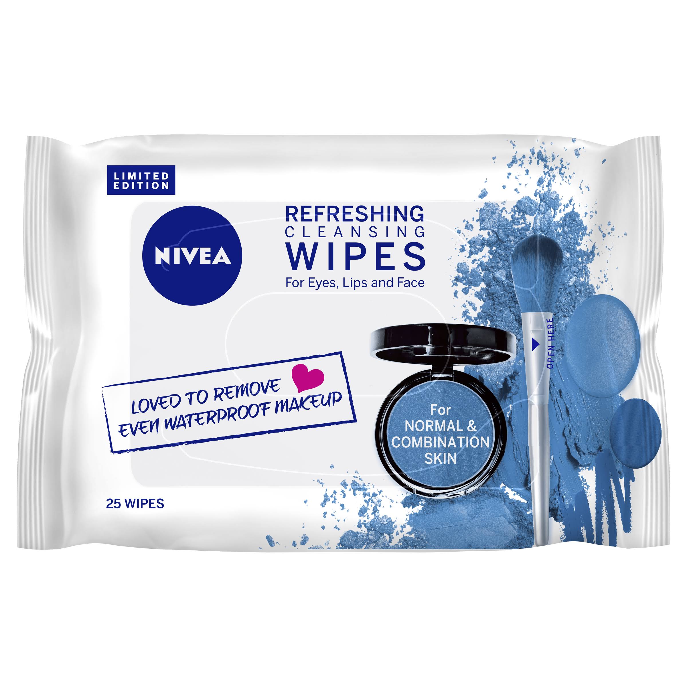 Nivea Daily Essentials 3 in 1 Refreshing Cleansing Wipes - Normal Skin, 25 Wipes